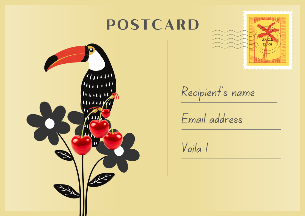 Link to "Postcards" page on MantisWheel